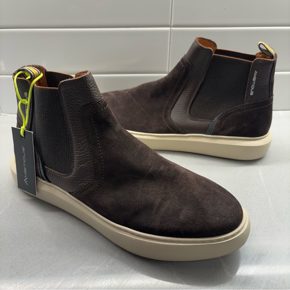 Ambitious Brand Brown Leather High Top Boots *NWT